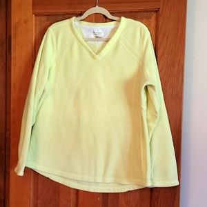 Fleece women's v neck